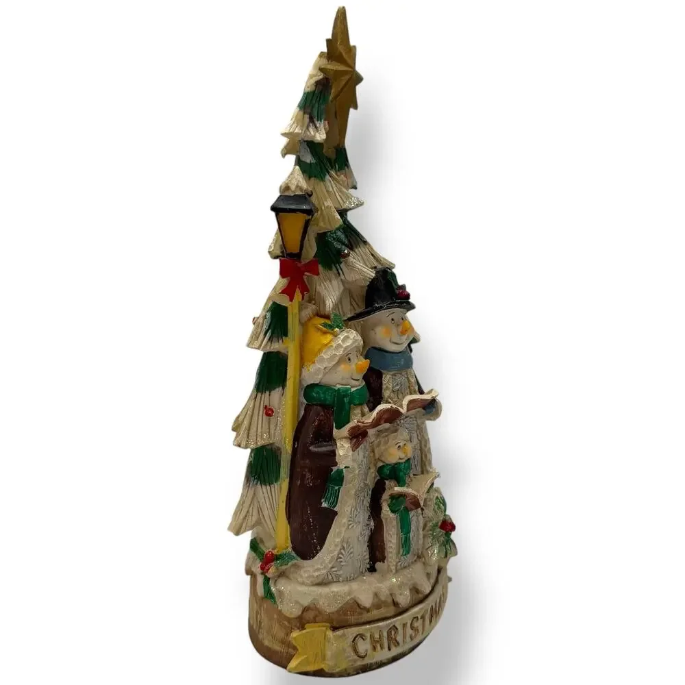 Snow Family Caroling Christmas Decor